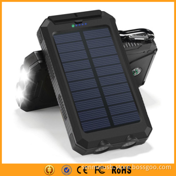 Electric Portable Solar Power Bank Charger 8000mAh for Mobile Phones